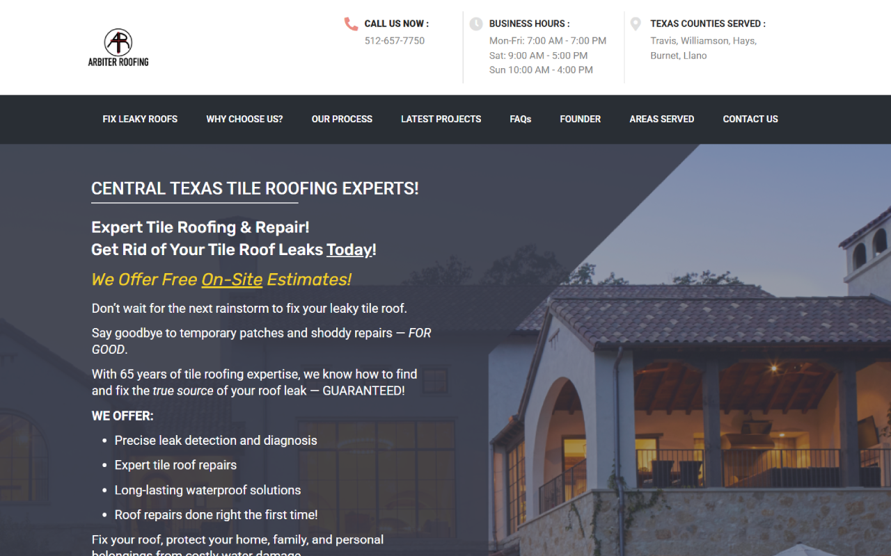 Austin Tile Roofing Repair